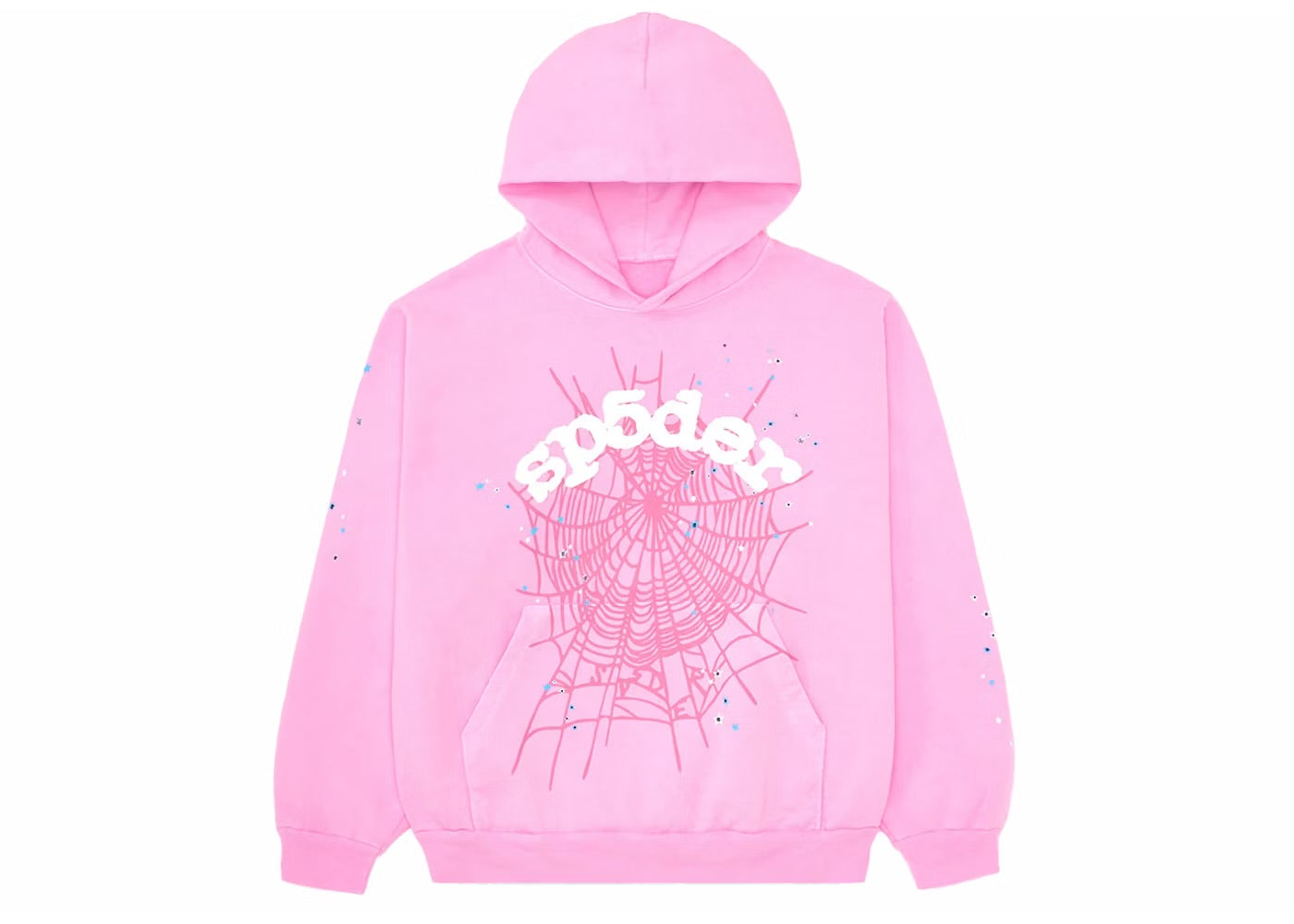 SP5DER OG Web Pink Hoodie