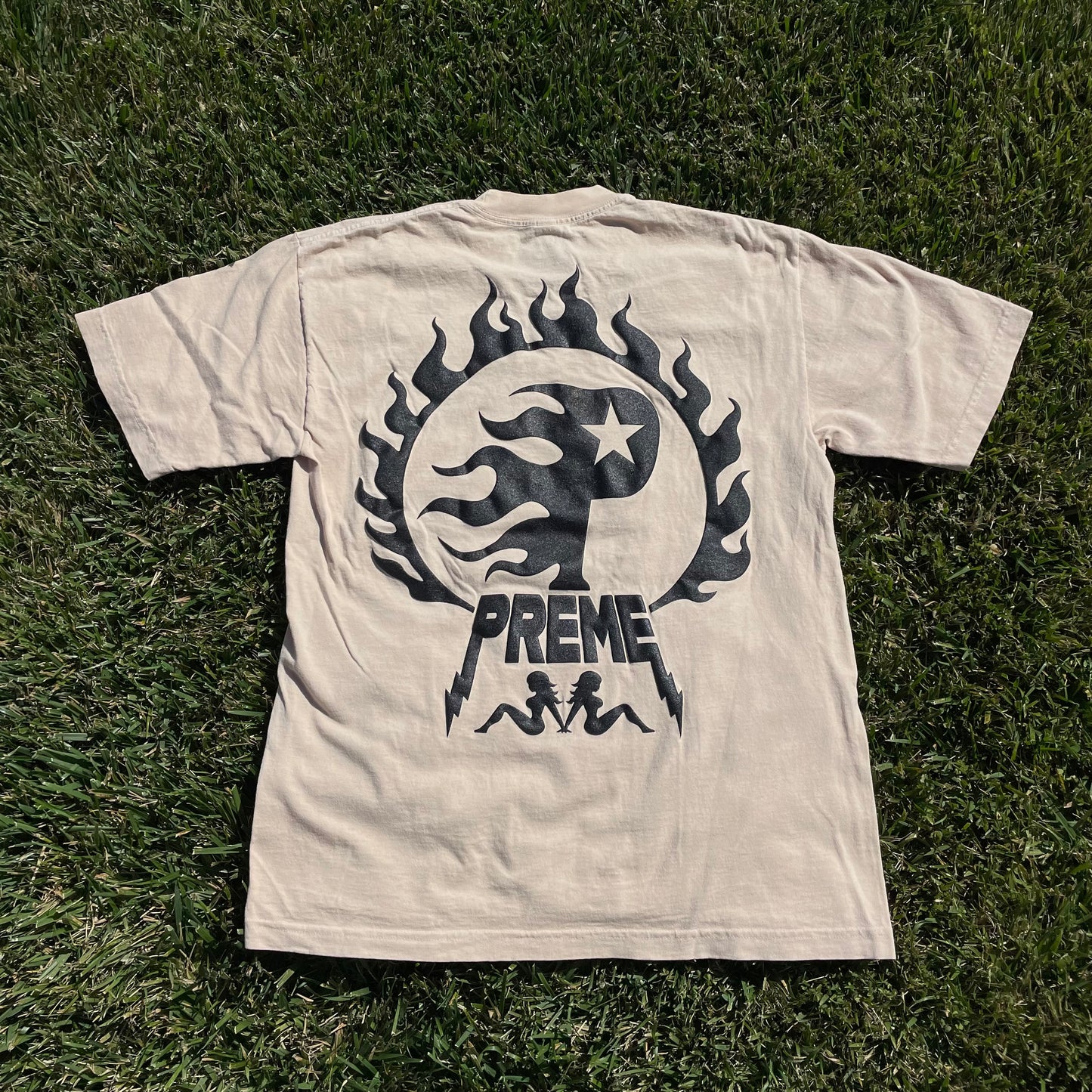 Preme Flame Tee (Beige)