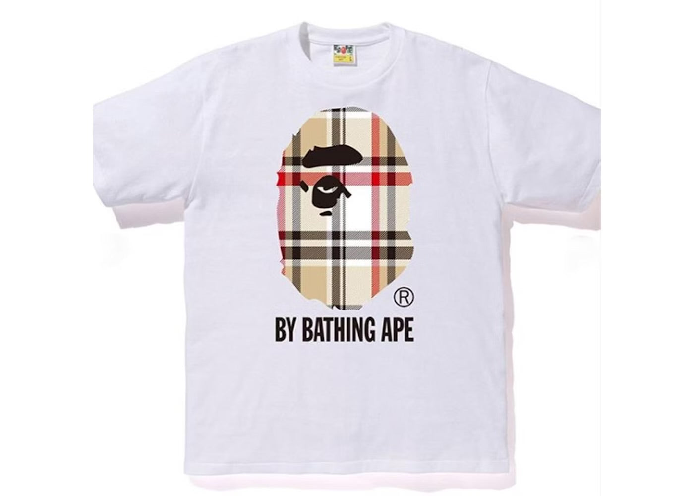 A Bathing Ape Check Tee White