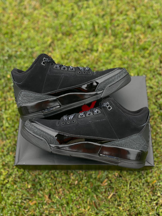 (Used Size 9M) Jordan 3 Black Cat