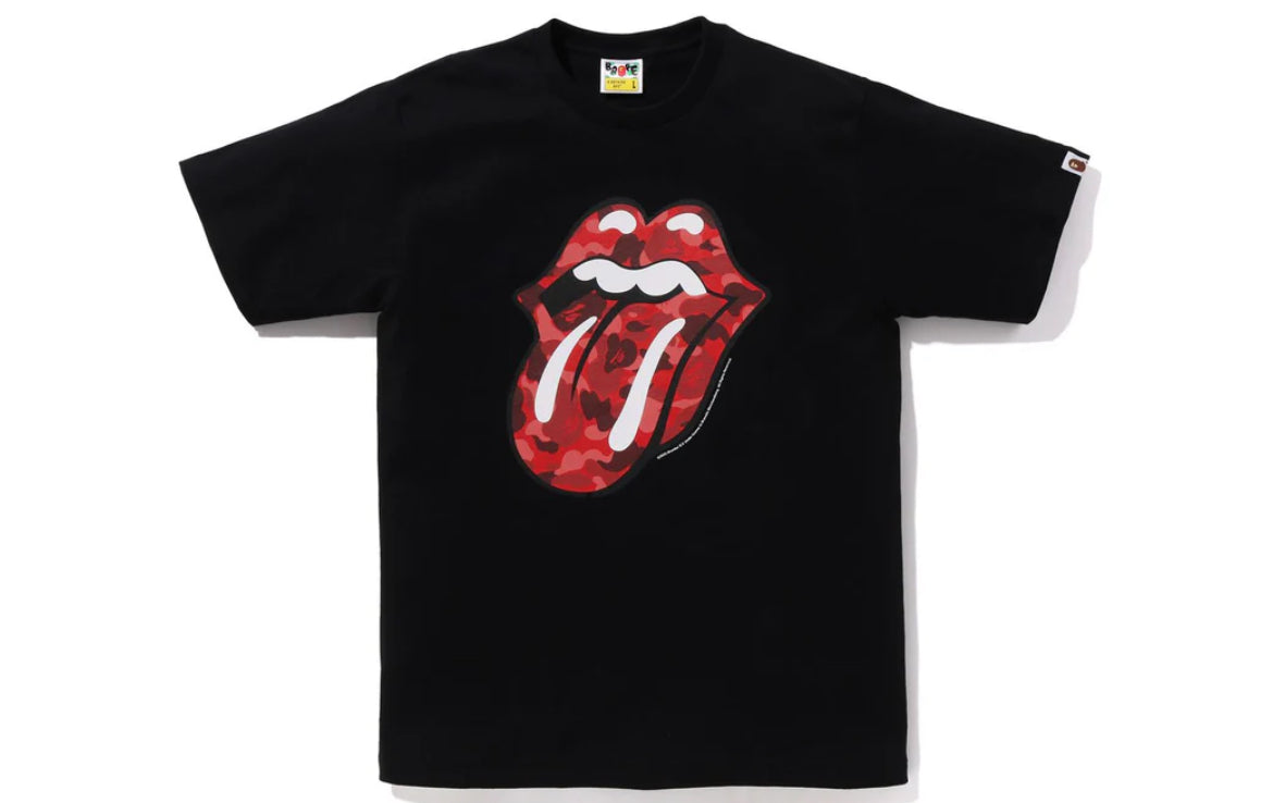 Bape Rolling Stones Tee Black