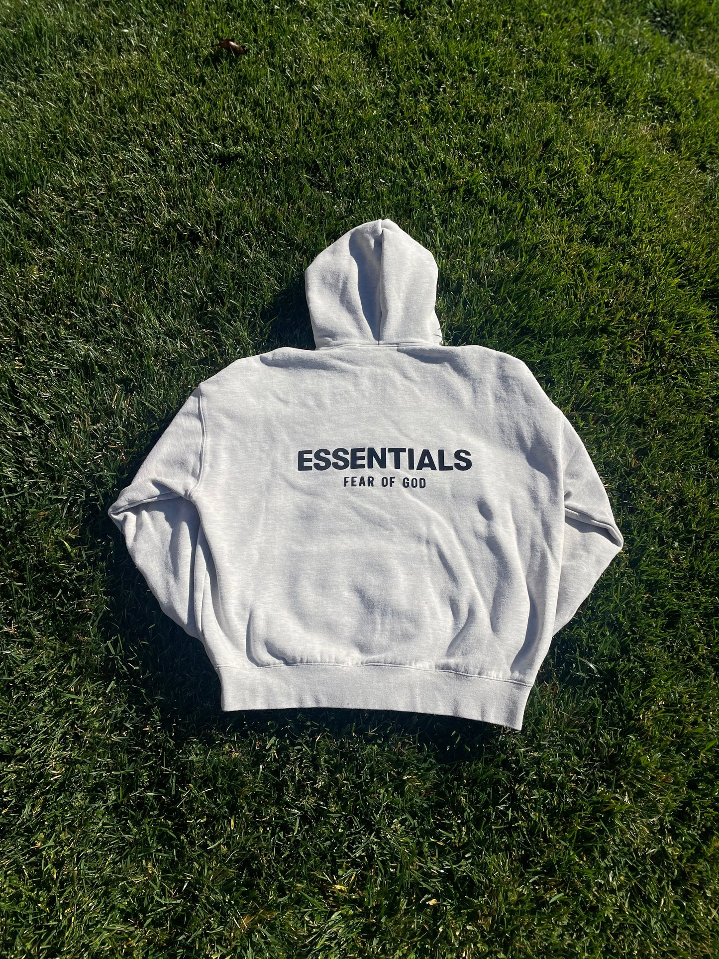(Used Size L) FOG Essentials Light Oatmeal Hoodie