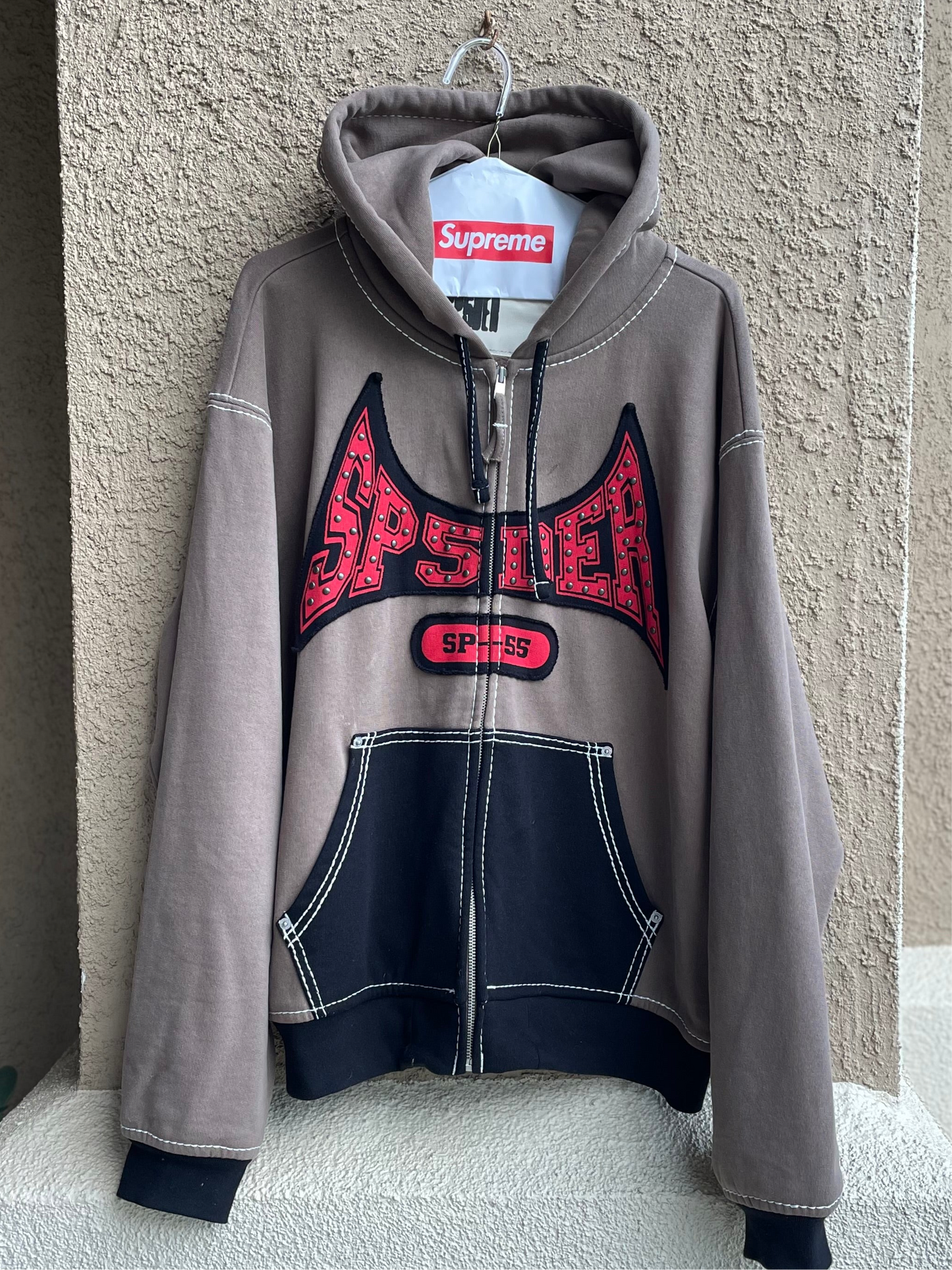 (Used Size Large) Sp5der T&F Zip Hoodie