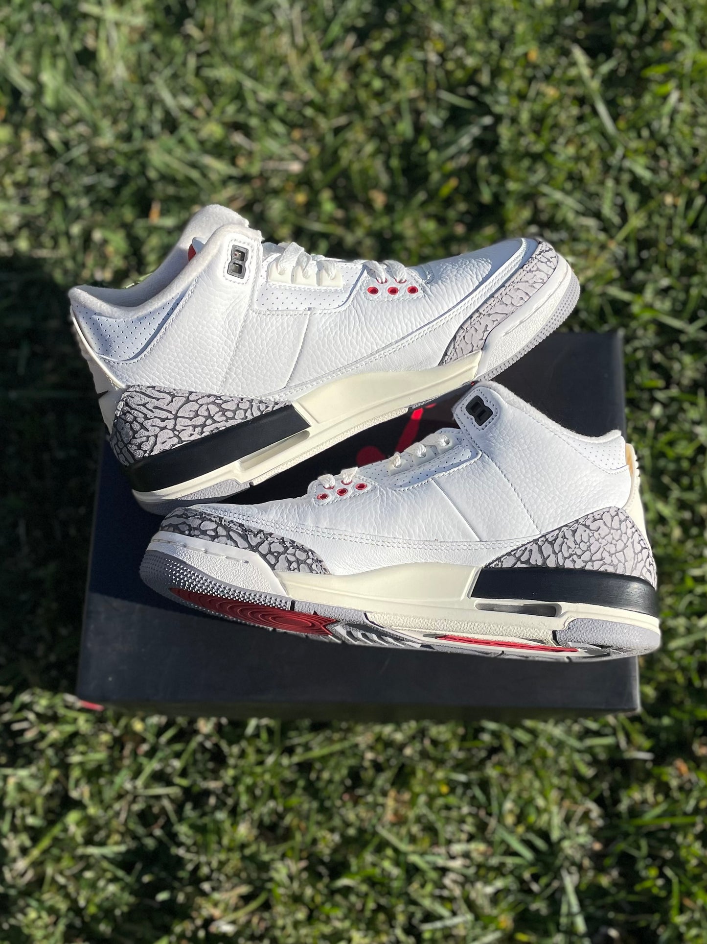 (Used Size 7Y) Jordan 3 White Cement Reimagined