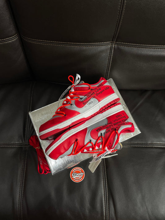 Nike Off-White University Red Dunk Low