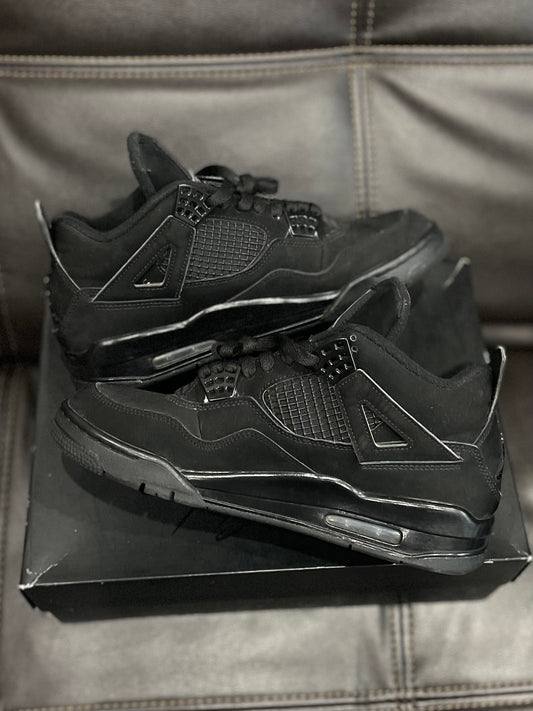 (Used Size 9M) Jordan 4 Black Cat