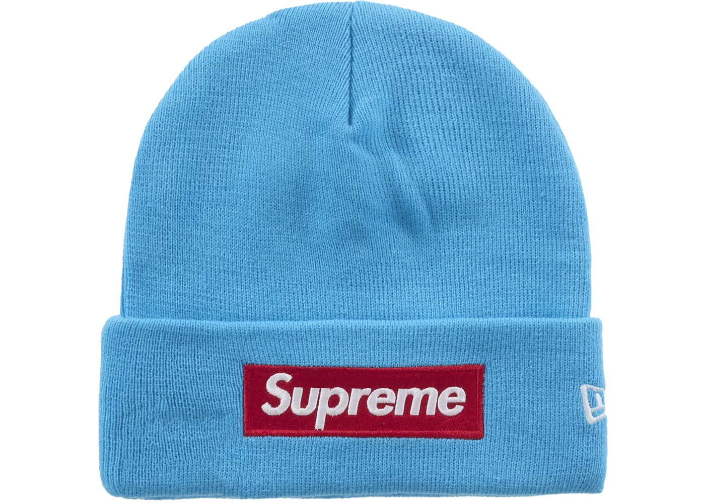 Supreme Box Logo Beanie Cyan FW25