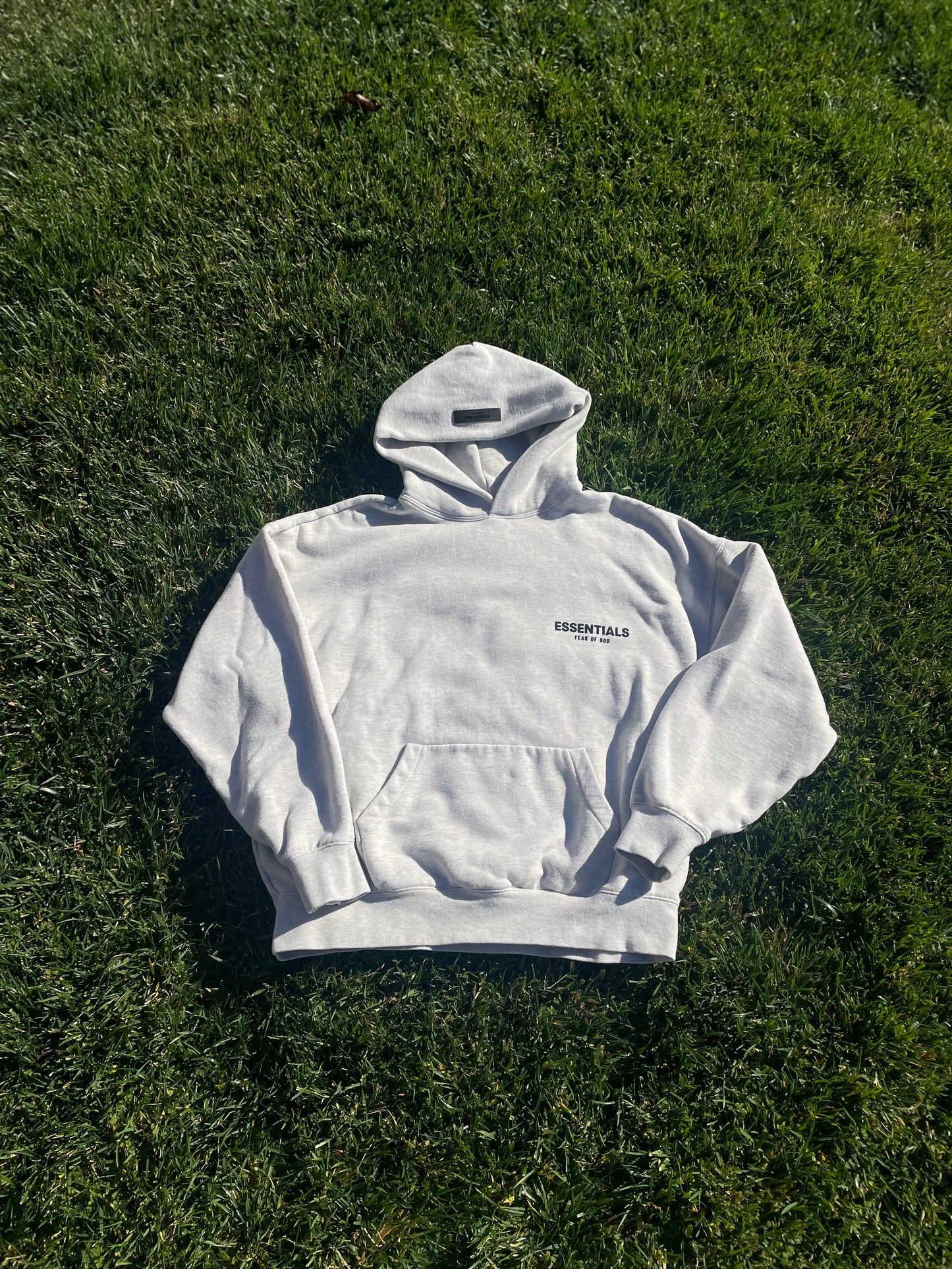 (Used Size L) FOG Essentials Light Oatmeal Hoodie