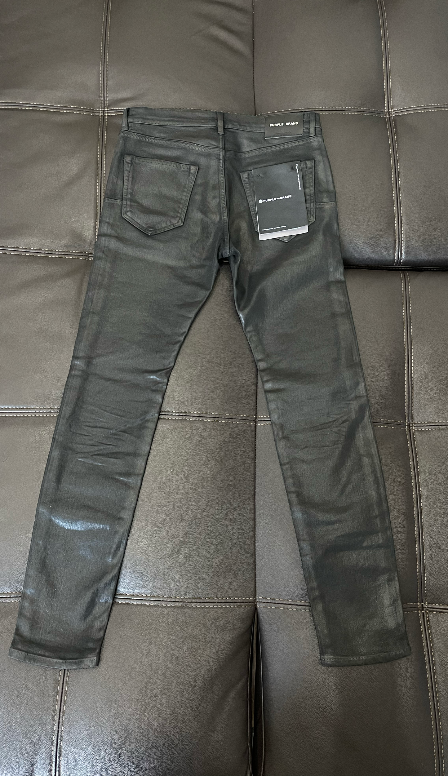 (Used Size 33) Purple Brand Waxed Jeans