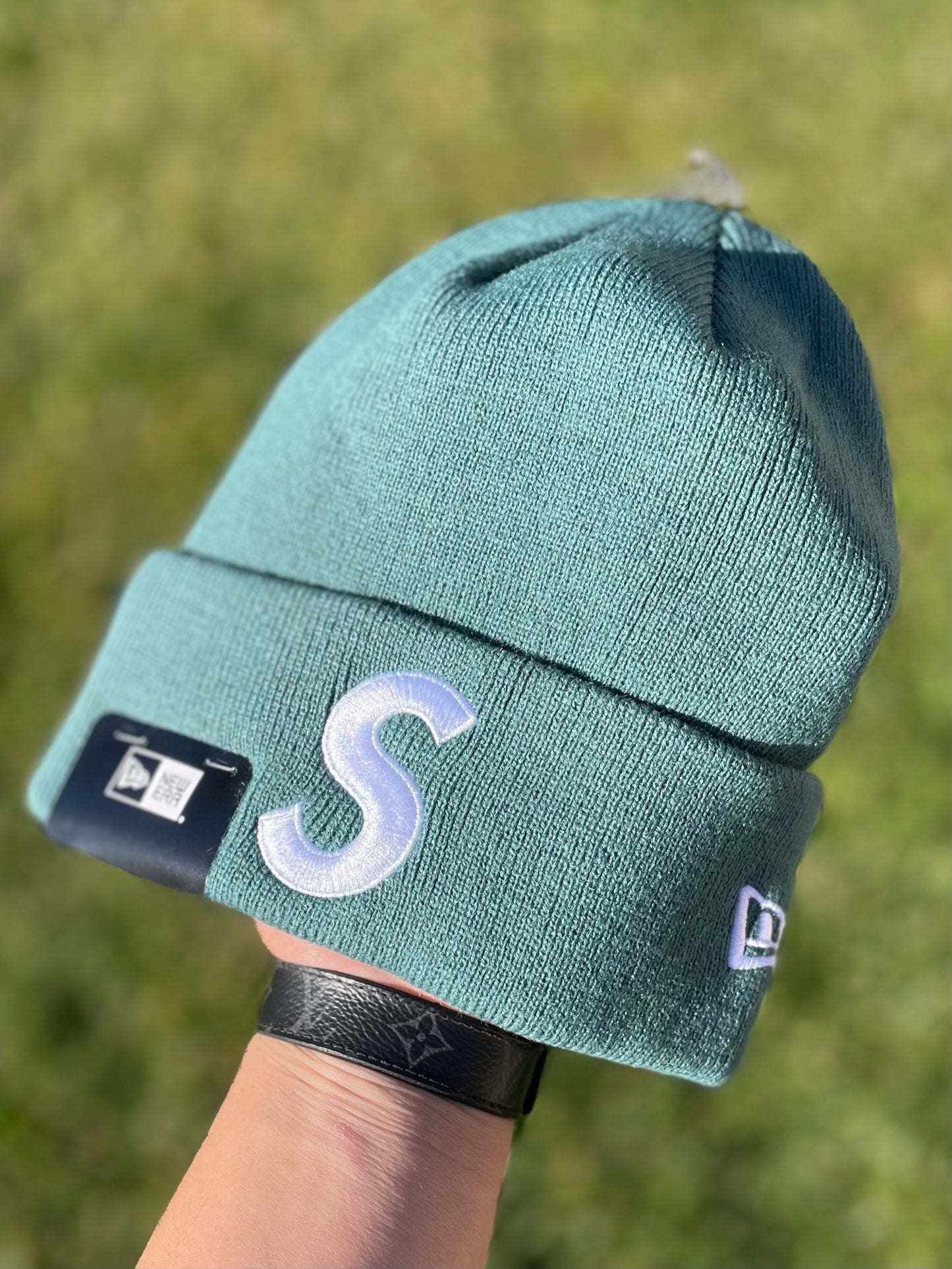 Supreme S Logo Beanie Pine FW24