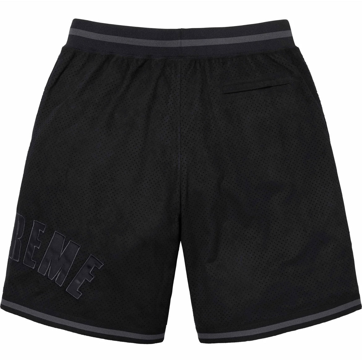 Supreme Ultrasuede Mesh Shorts Black