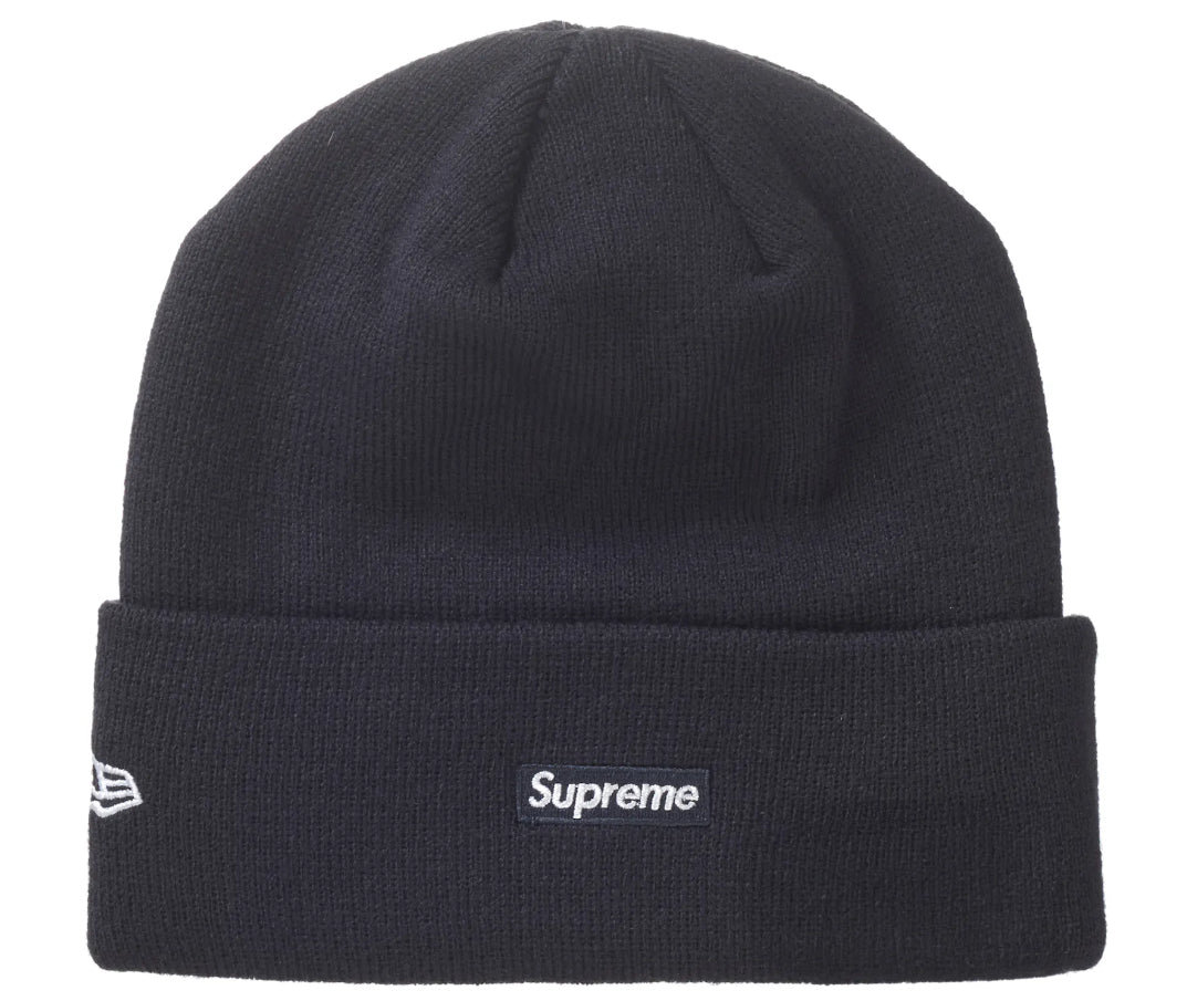 Supreme New Era Script Logo Beanie Navy FW24