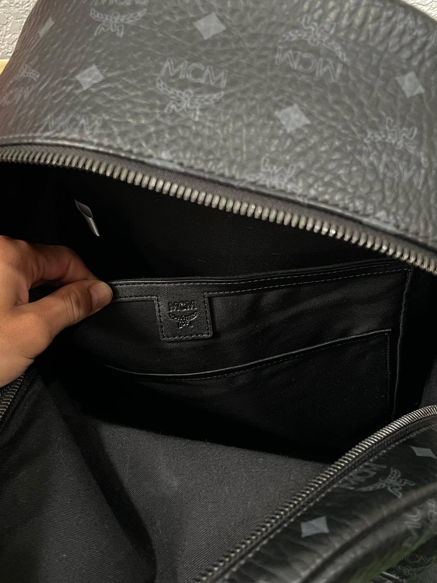 MCM Medium Studded Backpack