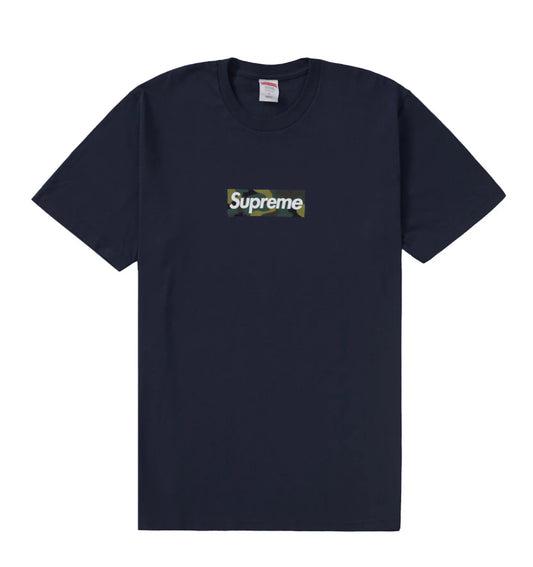 Supreme Camo Box Logo Tee Navy (FW23)