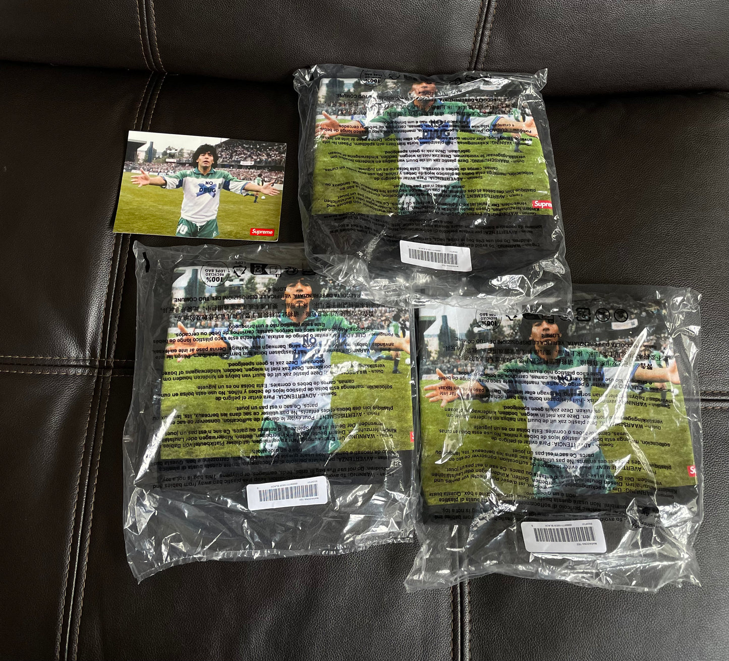 Supreme Maradona Tee Black