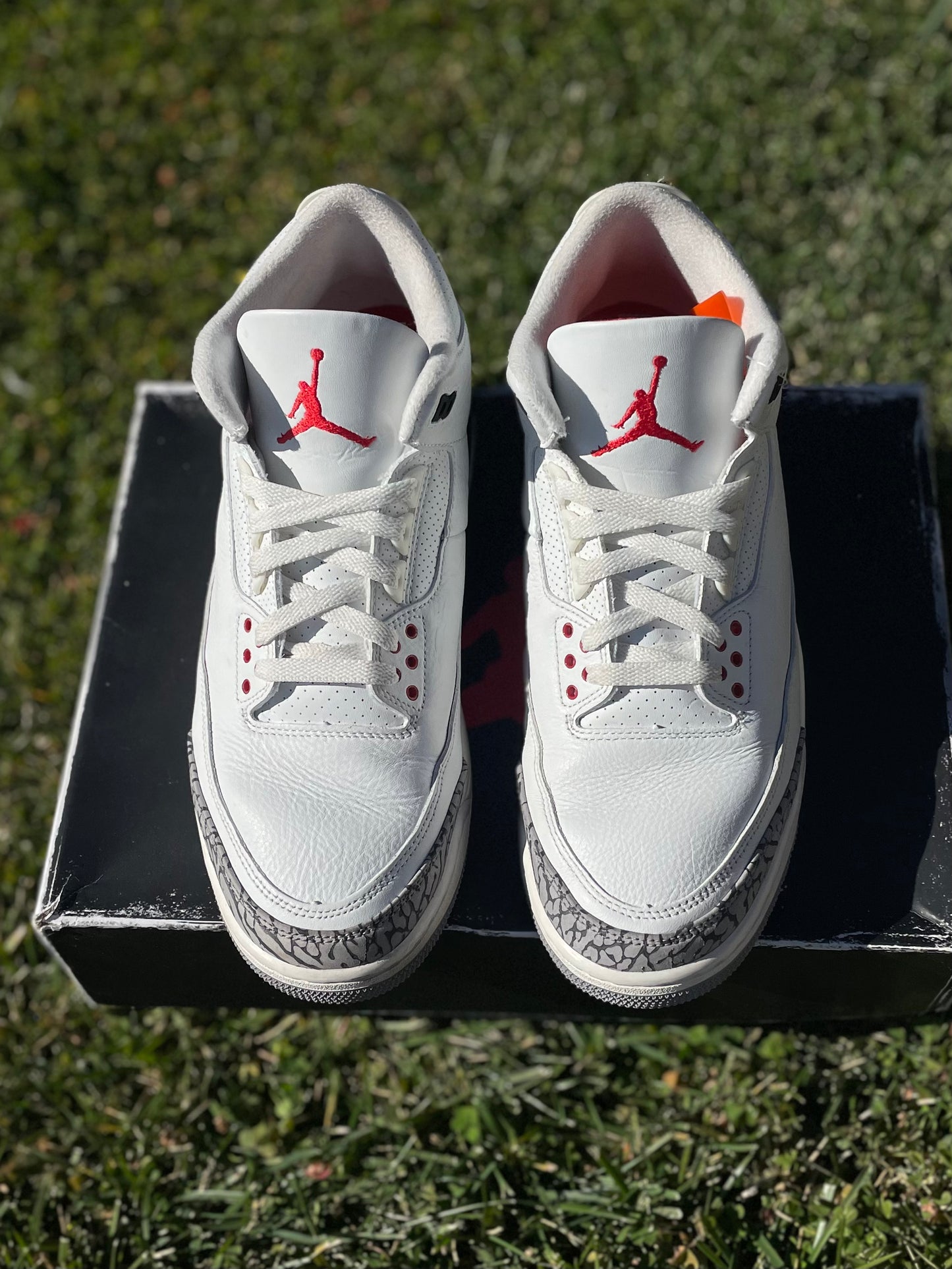 (Used Size 11M) Jordan 3 White Cement Reimagined