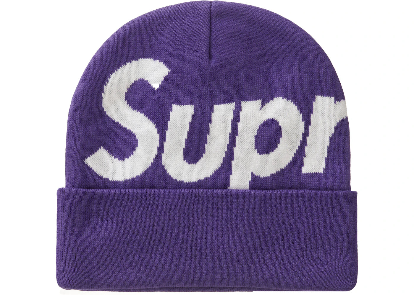 Supreme Big Logo Beanie Dark Purple (FW23)