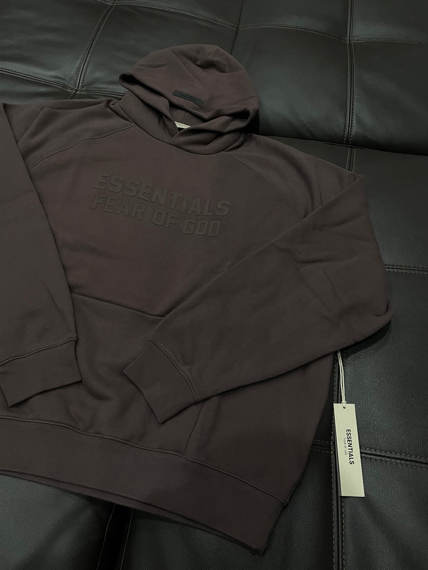 Fear Of God Essentials Plum Hoodie
