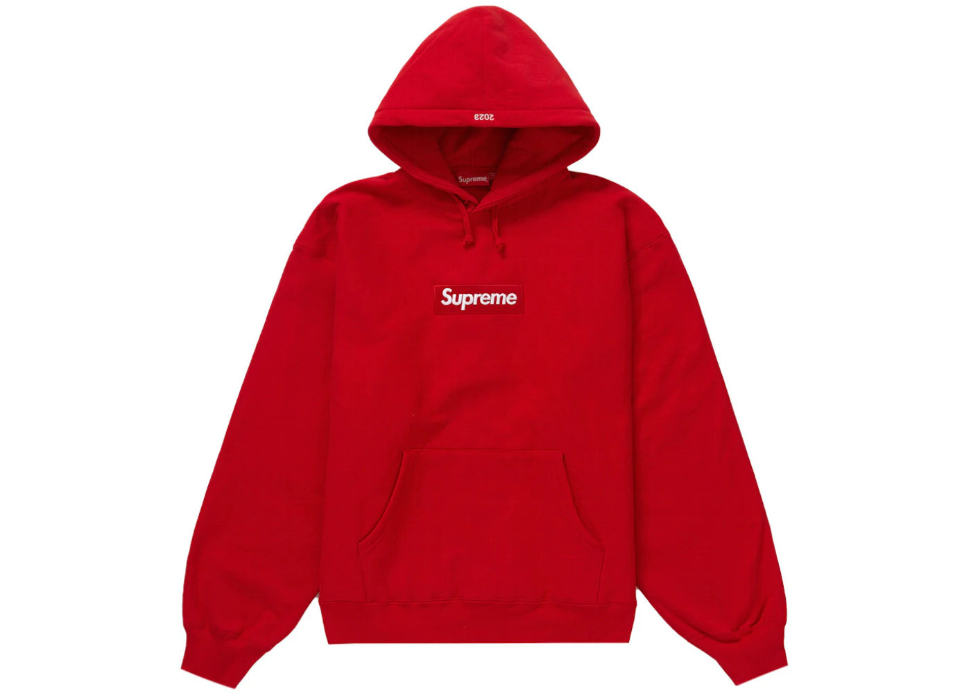 Supreme Box Logo Hooded Sweatshirt FW23 Red