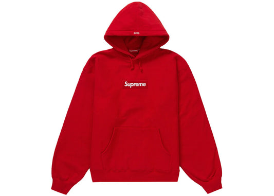 Supreme Box Logo Hooded Sweatshirt FW23 Red