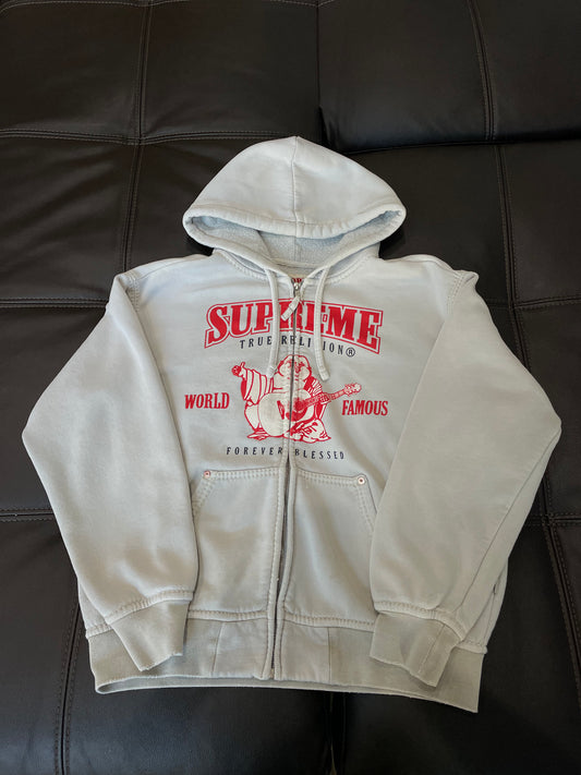 Supreme True Religion Zip Up Hooded Sweatshirt