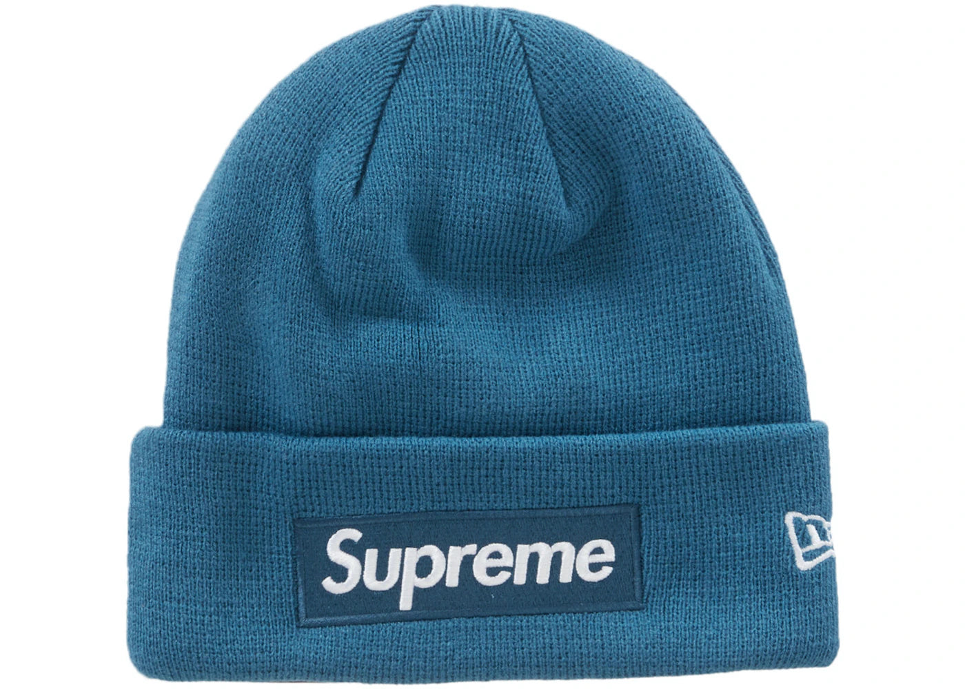 Supreme New Era Box Logo Beanie FW23 Blue
