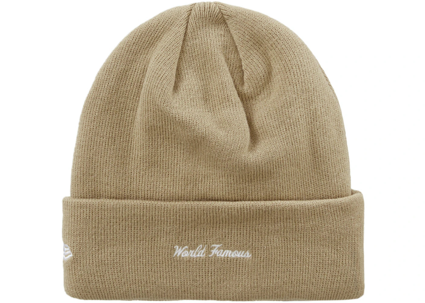 Supreme New Era Box Logo Beanie FW23 Sand