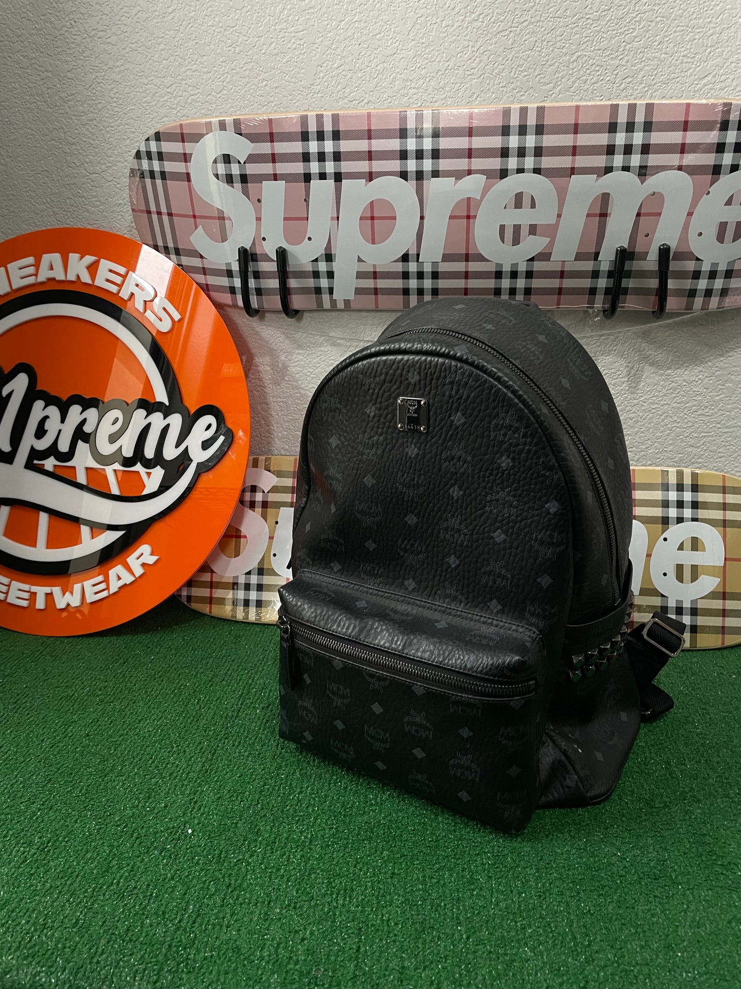 MCM Medium Studded Backpack