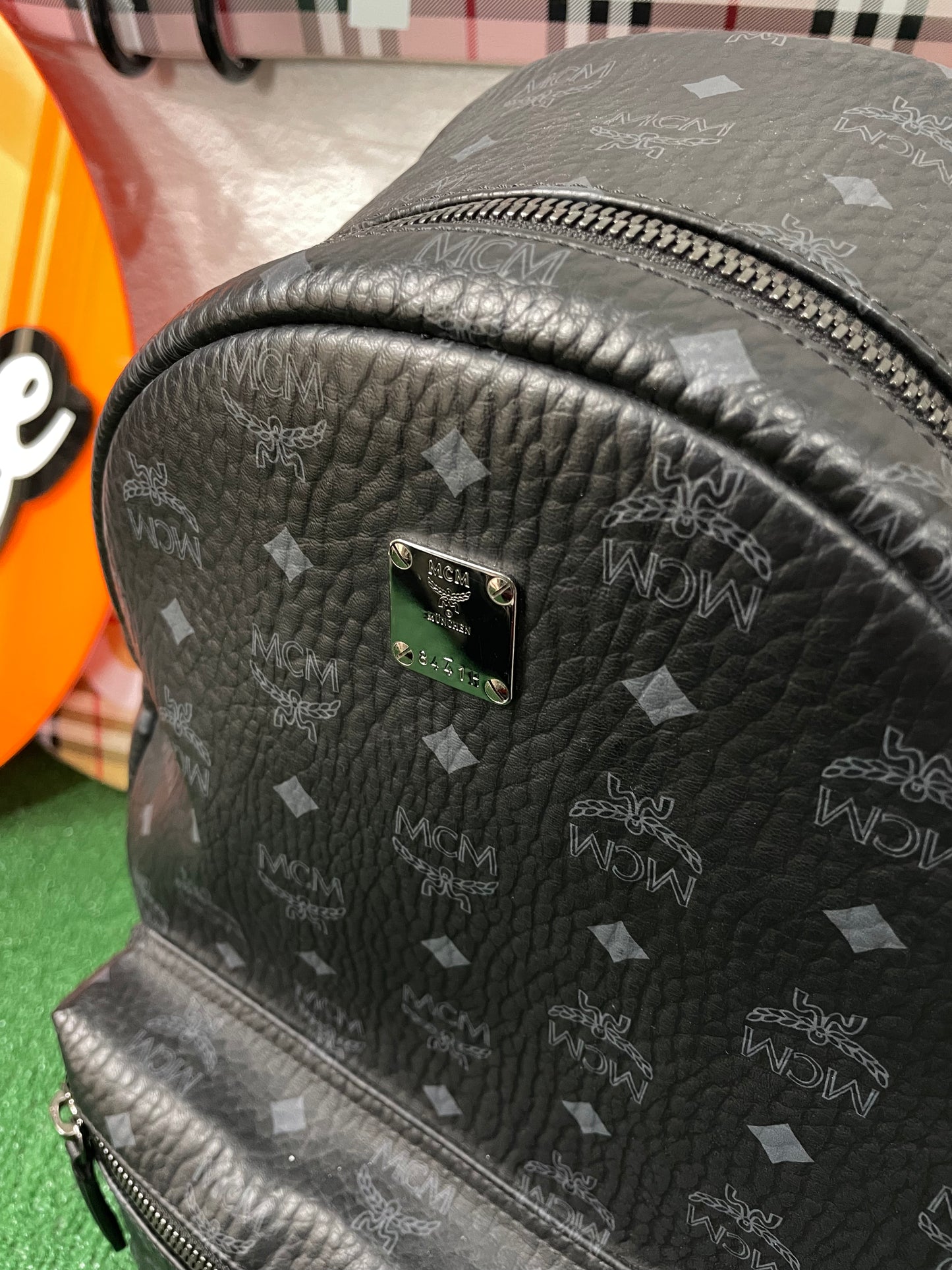 MCM Medium Studded Backpack