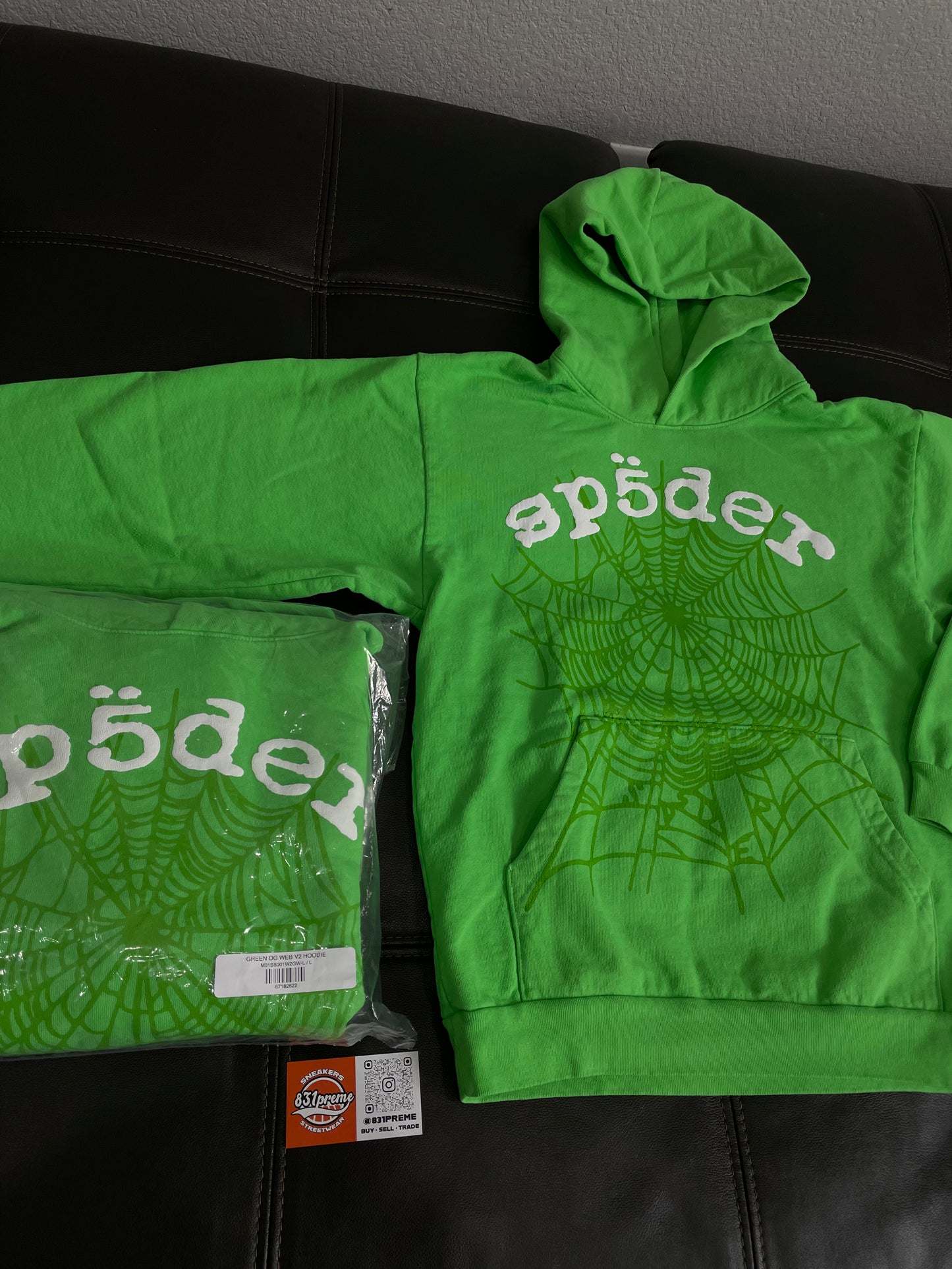 Sp5der Legacy Hoodie Green