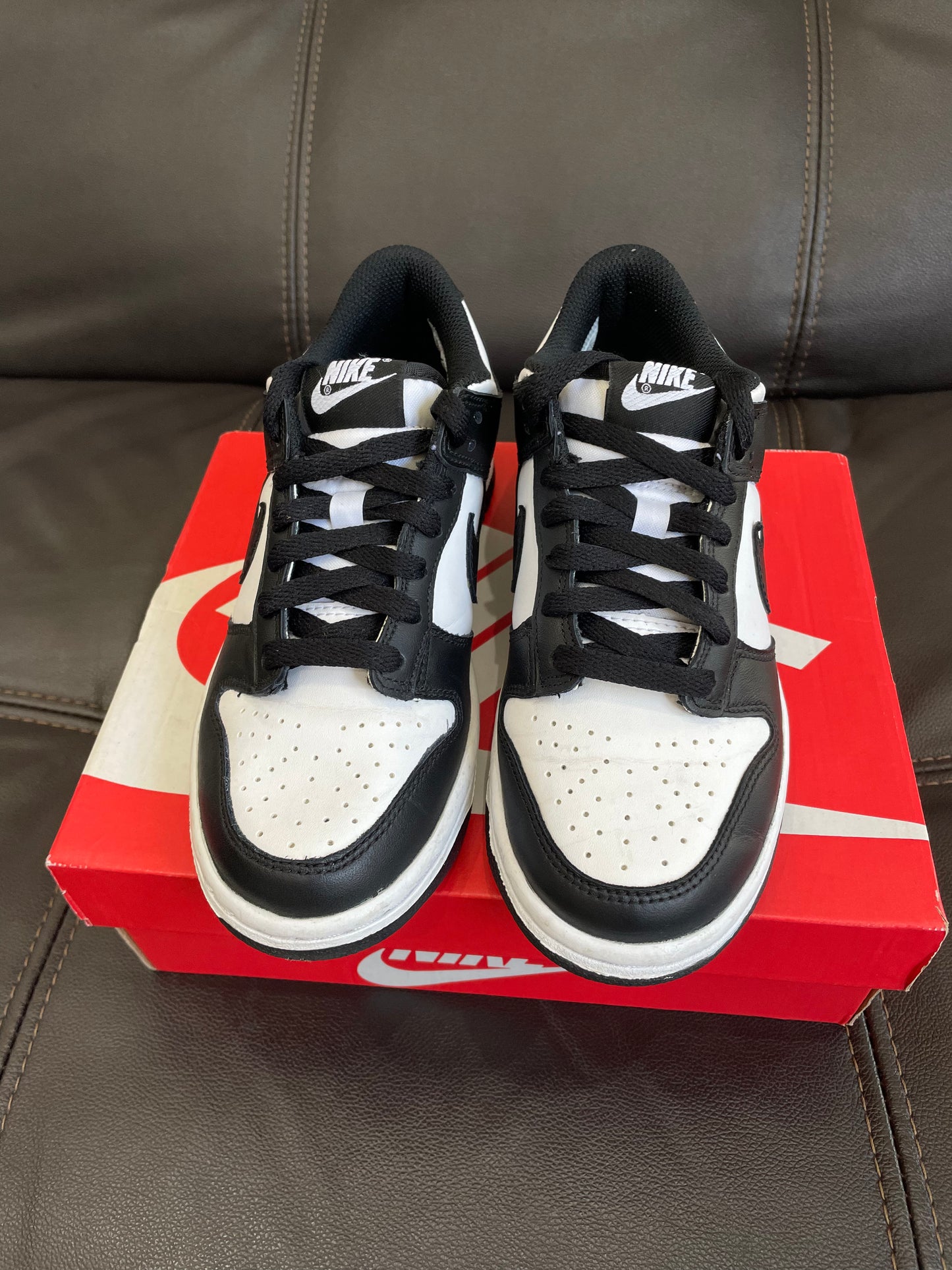 (Used Size 5Y) Nike Dunk Low Panda (GS)