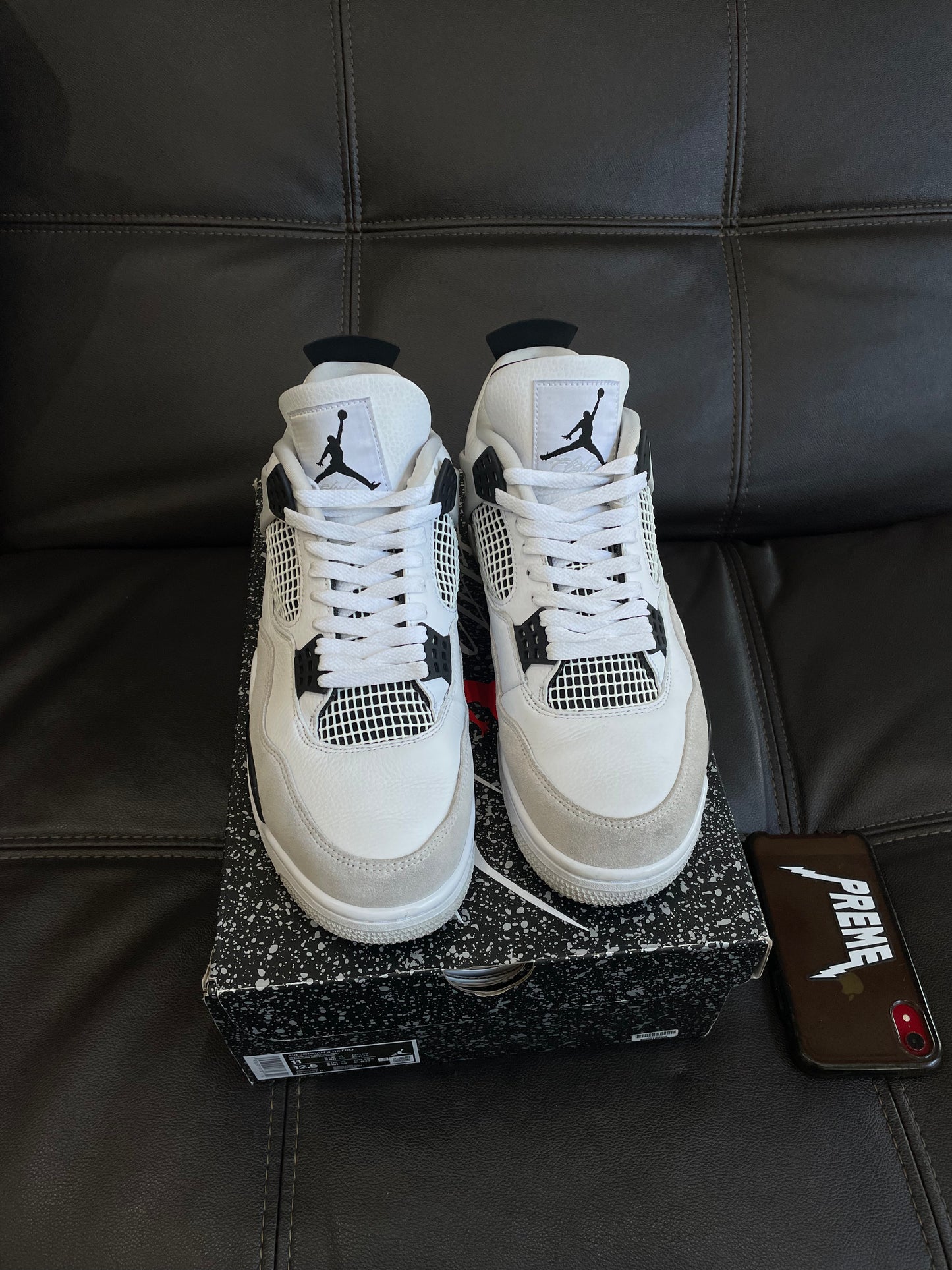 (Used Size 11M) Jordan 4 Military Black