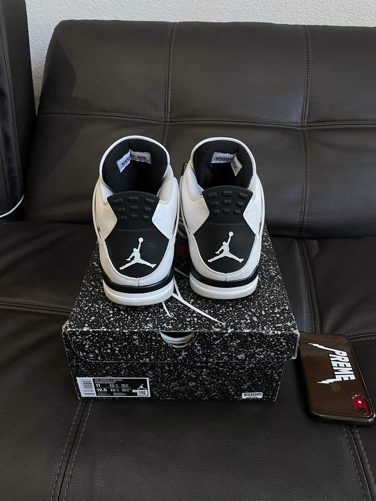 (Used Size 11M) Jordan 4 Military Black