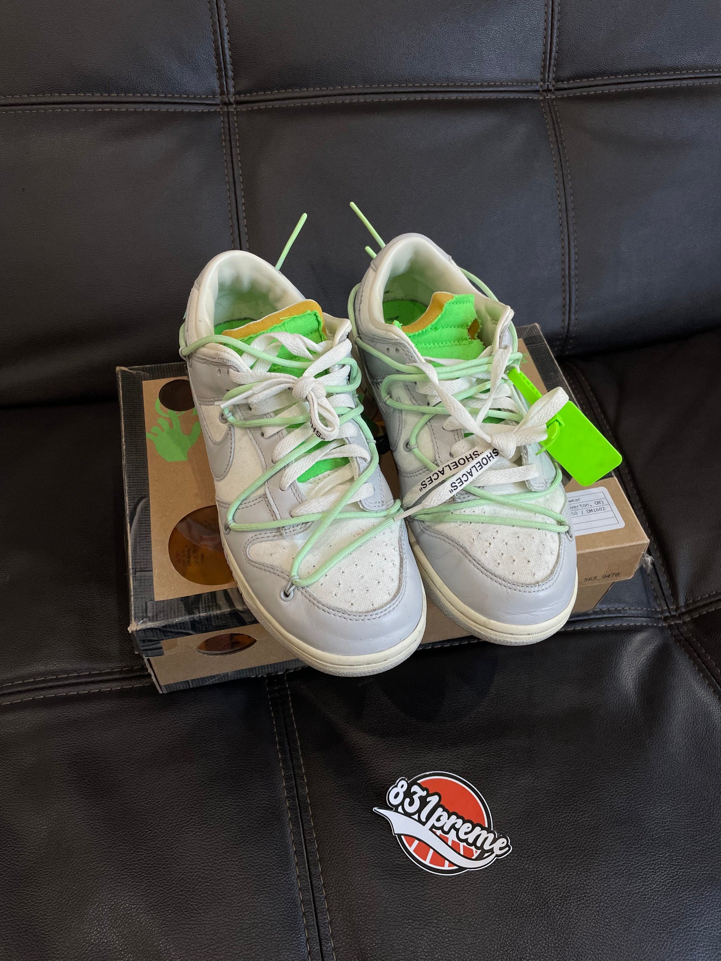 (Used Size 9M) Nike Off-White Dunk Low Lot 7 Of 50