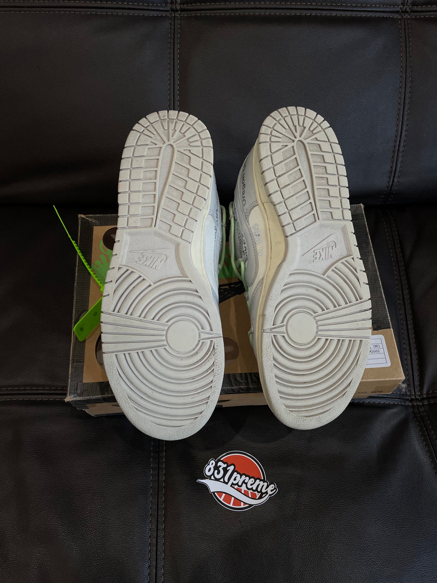 (Used Size 9M) Nike Off-White Dunk Low Lot 7 Of 50