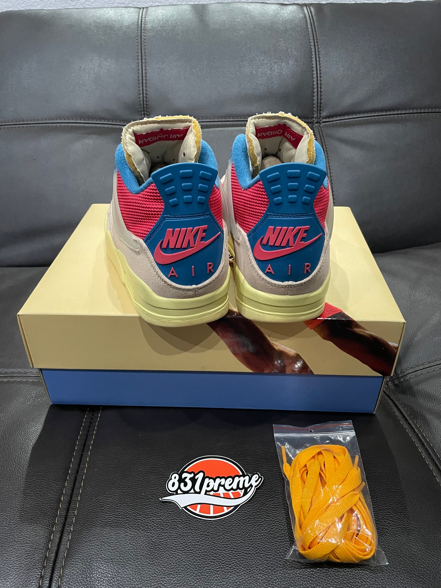 (Used Size 9M) Jordan 4 Union LA Guava Ice