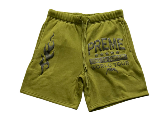 Preme Legacy Shorts Olive Green