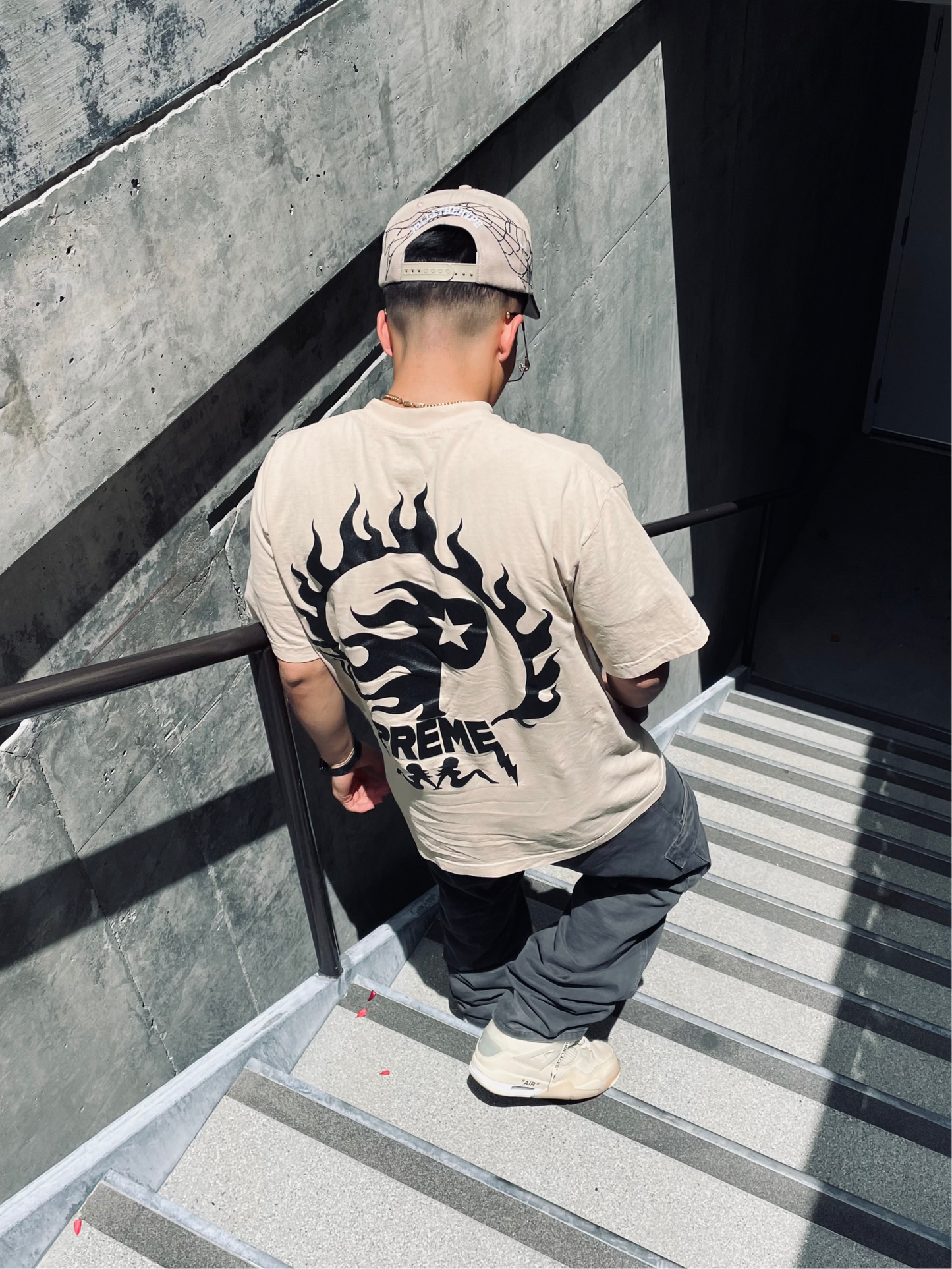 Preme Flame Tee (Beige)