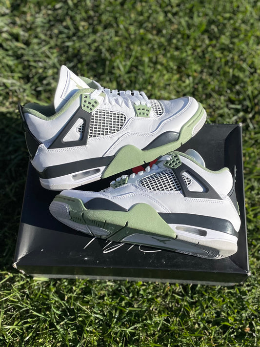 (Used Size 8.5W) Jordan 4 Seafoam (W)