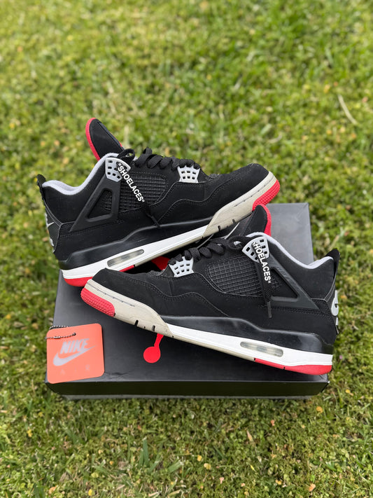 (Used Size 9M) Jordan 4 Bred OG 2019
