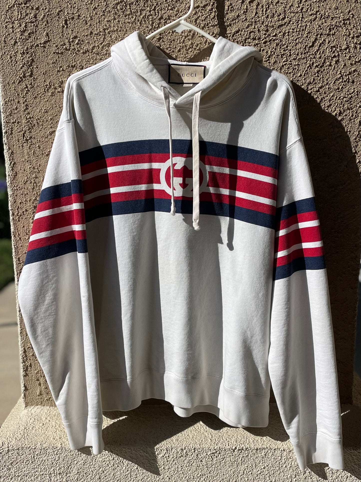 (Used Size Medium) Gucci Striped Hoodie