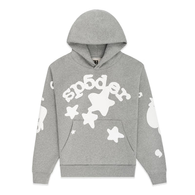 Sp5der Beluga Hoodie Dark Heather Grey FW24