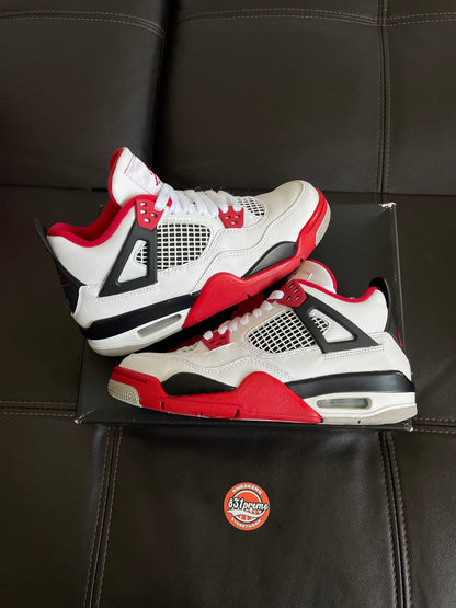 (Used Size 6Y) Jordan 4 Fire Red (2020) (GS)