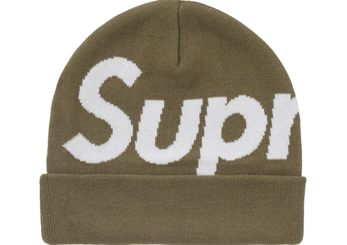 Supreme Big Logo Beanie Olive FW24