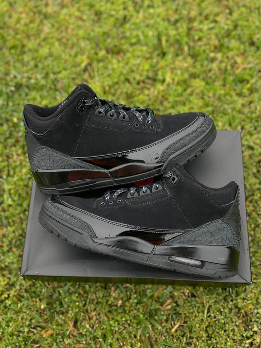 (Used Size 9M) Jordan 3 Black Cat