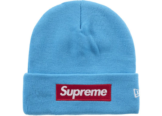 Supreme Box Logo Beanie Cyan FW25