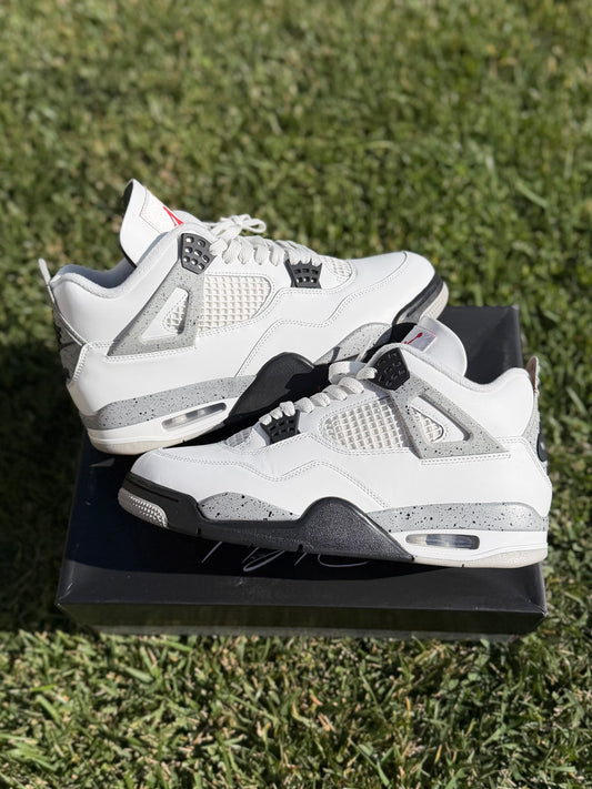 (Used Size 10.5M) Jordan 4 White Cement (2025)