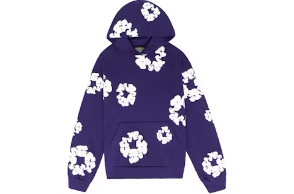 Denim Tears Cotton Wreath Hoodie Purple