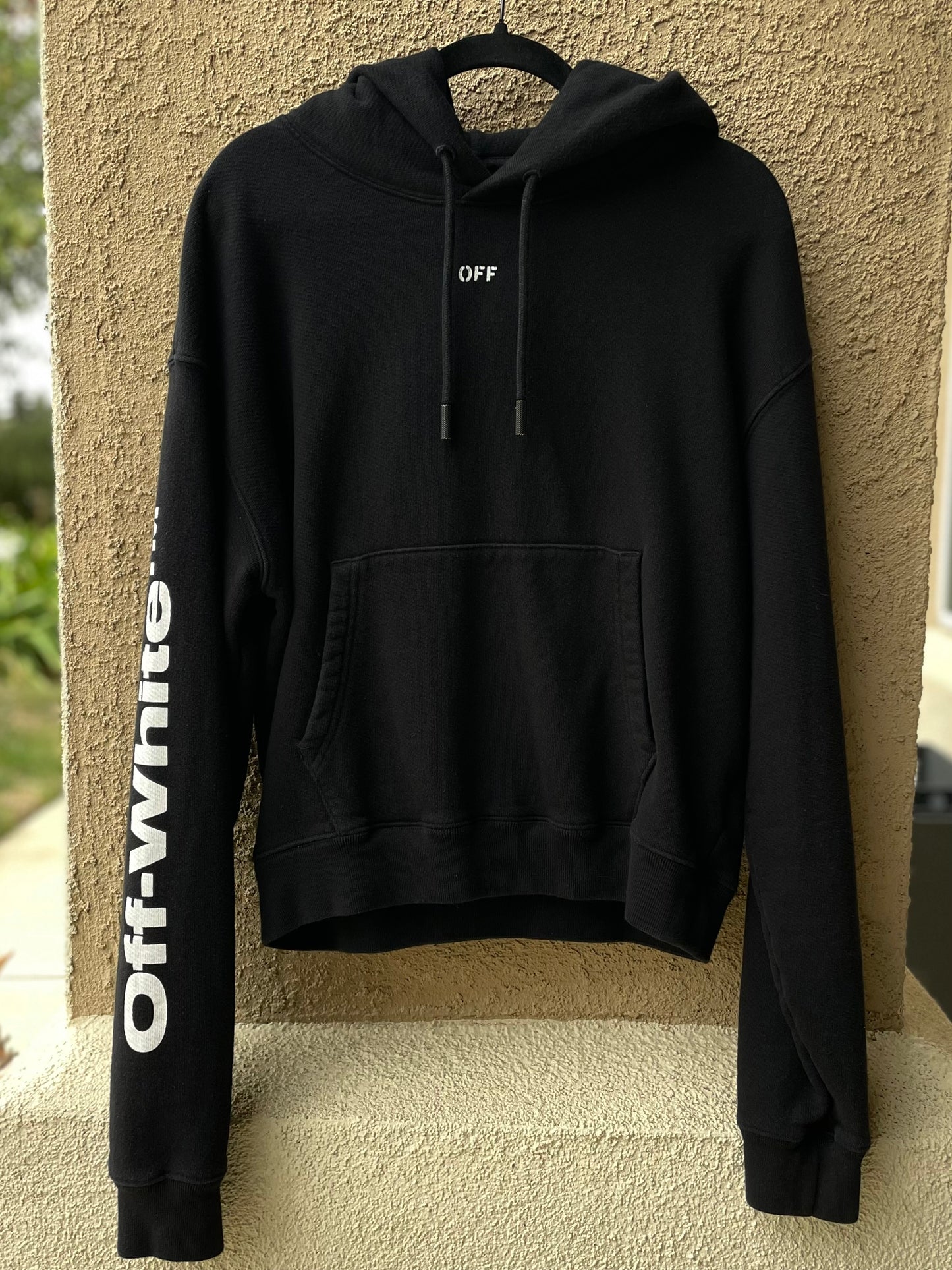 (Used Size Small) Off-White Diagonal Skulls Hoodie