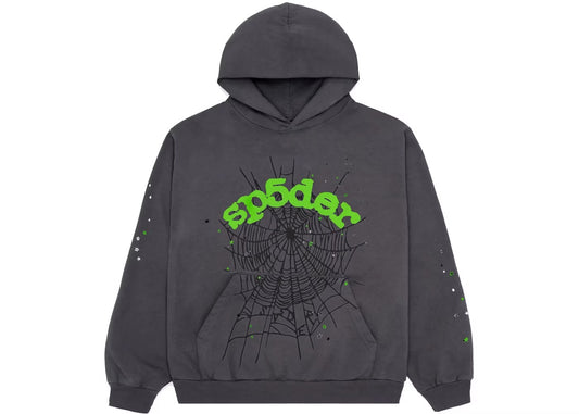 Sp5der Slate Grey Hoodie